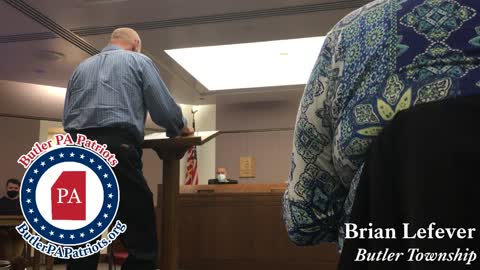 Butler County Commissioners Meeting - Public Comments Brian Lefever 102721
