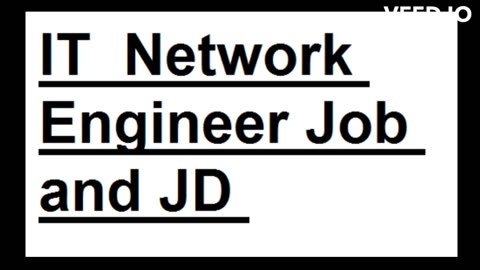 Job Title: IT Network Engineer