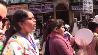 Mujeres marchan en Nueva Delhi para destacar la inseguridad que viven