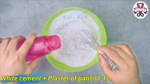Easy Cement Showpiece making at home __ Gift item showpiece making