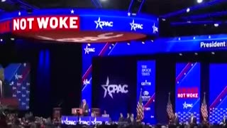 President Donald Trump at CPAC 2023