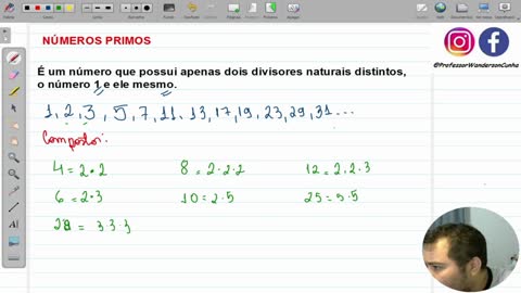 Matemática Básica: Números primos e decomposição em números primos.