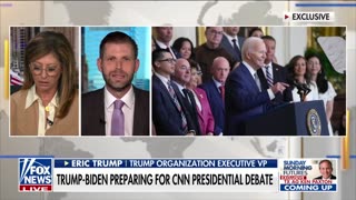 Eric Trump SLAMS Joe Biden For Taking A Week To Prepare For The Debate