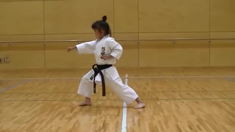 7 Year Old Girl Karate Master | Incredible Kankudai Demo | Poke My Heart