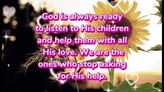 God is always ready