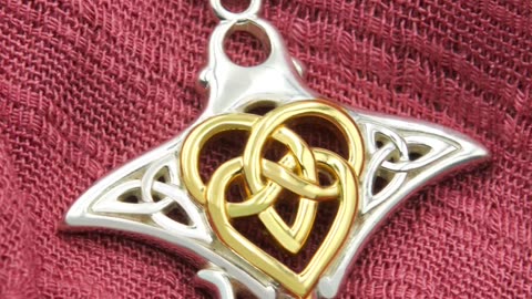 Introducing Our Manta Ray & Celtic Heart Silver Pendant!