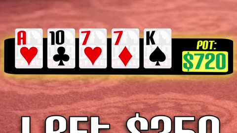 My favorite hand of the year is a big bluff!