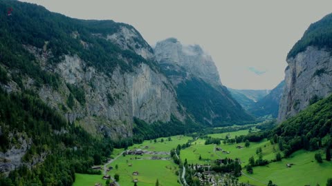The most picturesque village in Switzerland is Lauterbrunnen.