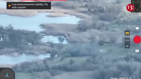 Drone targets invaders carrying construction materials, ammunition to their new position by truck