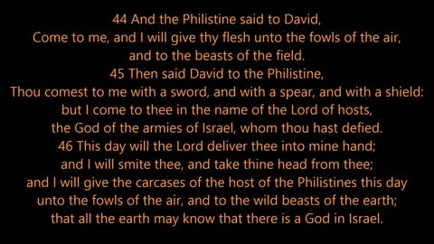 Book of 1st Samuel | David v Goliath - Holy Bible (KJV) - Scripture with Music