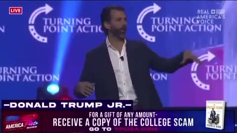 Donald Trump JR spitting some fire at TP USA to Transgender Nonsense