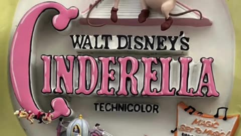Disney Parks Cinderella Sculpted 3D Movie Poster #shorts
