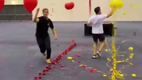 Our Most INTENSE Balloon popping Race!!