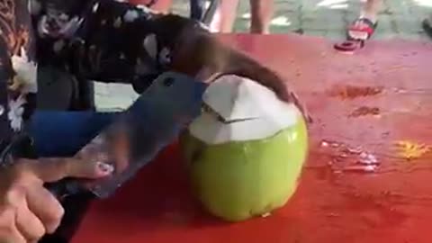 Amazing Coconut Cutting Skills _ Bangkok Street Food _shorts-9wr44BlzFHo