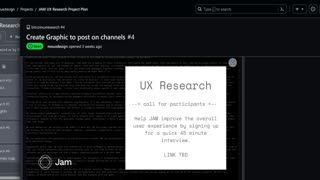 UX Research Call #27 : JAM