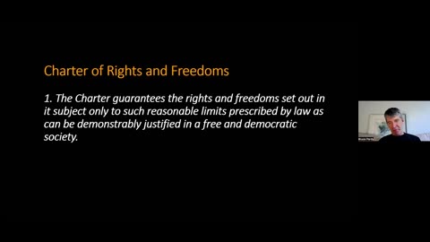 The Canadian Charter of Rights and Freedoms - Bruce Pardy