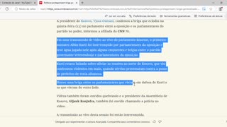 Políticos protagonizam briga generalizada no Parlamento de Kosovo;