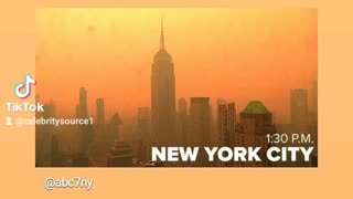 New york cover city by hazy and smog very bad your health