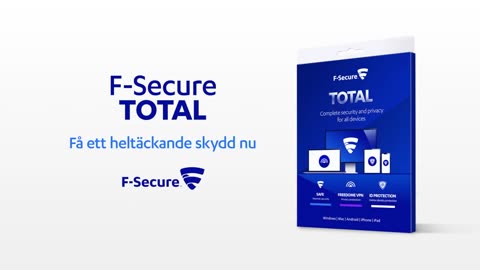 F-Secure TOTAL - Heltäckande onlineskydd för alla enheter