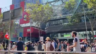 Melbourne freedom rally walk