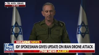 IDF spokesman gives update on Iran drone attack