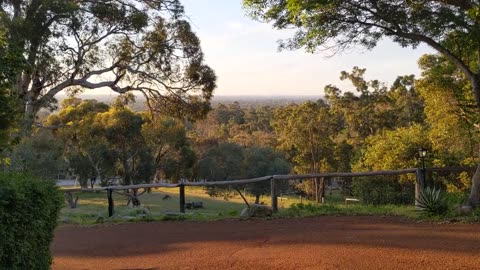 Time-lapse - Perth City Skyline Sunset from Wungong Hills - Eleebana Home Stay 2020 Oct