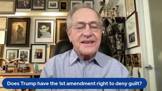 Does Trump have the 1st amendment right to deny guilt?