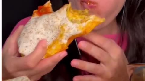 Watch !! Eating this Gigantic Burrito Mukbang ASMR Style