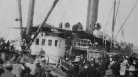 The Great Klondike Exodus (1897 Original Black & White Film)