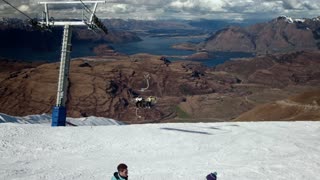 Treble Cone ski area timelapse - Lake Wanaka, New Zealand