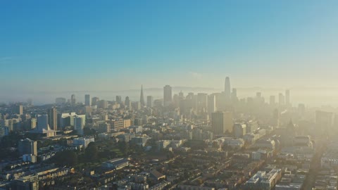 Cinematic Drone View of the City 4K