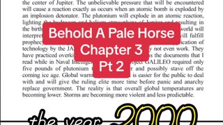 Behold a Pale horse Chapter 3 Secret Societies and the new world order pt 2
