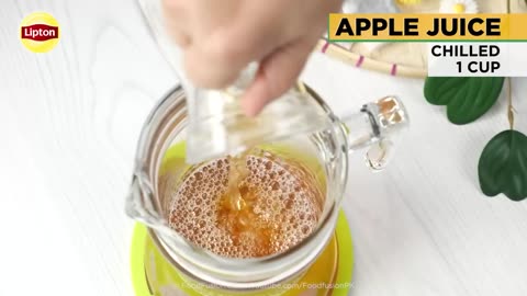 Apple mint iced green tea recipe, one of the best drink.