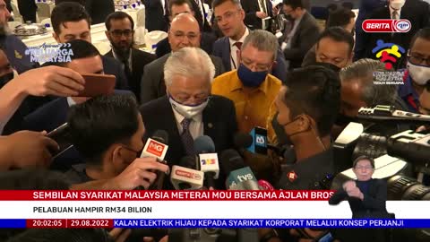 29 OGOS 2022 – BERITA PERDANA – SEMBILAN SYARIKAT MALAYSIA METERAI MOU BERSAMA AJLAN BROS