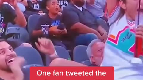 A Spurs fan is going viral for passionate karaoke on Jumbotron