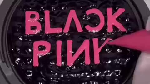 블랙핑크 핑크베놈 로고 만들기 Making Blackpink ‘Pinkvenom’ Logo Waffle _pinkvenomchalleng