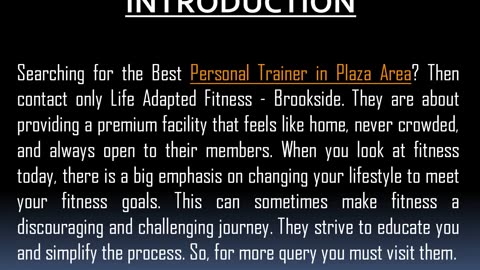 One of the Best Personal Trainer in Plaza Area