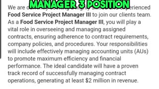 Job of the Day💰 $65K-$79K 🔥HIRING NOW! Food Service Project Manager