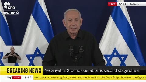 Netanyahu declaring invasion