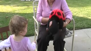 With Grandma in her Backyard