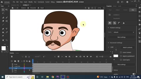 How to make 2D cartoon Animation videos Tutorial in English. 08. Eye blinking of character