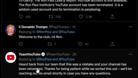Ron Paul Was Banned From YT 🟠⚪🟣The NPC Show