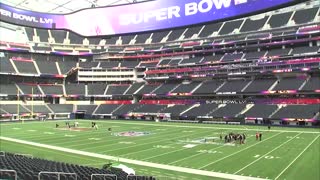 Super Bowl preparations underway in Los Angeles