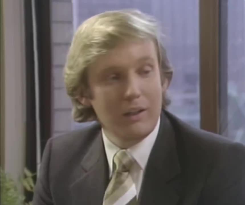 34 year old Donald Trump asked if he’d ever run for President