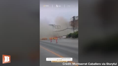 WOAH! Building Collapses After Landslide in Tijuana, Mexico