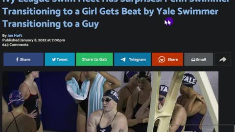 UPENN's Trans Swimmer Leah Loses To Another Trans