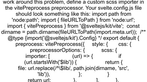 VSCode can39t find scss import in Svelte component if path contains lib alias