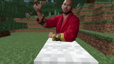 Andrew Tate in Minecraft