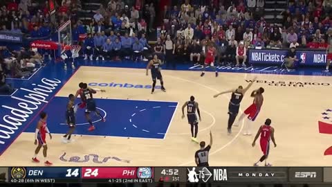 Joel Embiid Brings Entire 76ers Crowd At Their Feet Using The Harden Stepback On Buzzer-Beater !