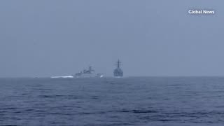 Chinese warship's close encounter with US destroyer